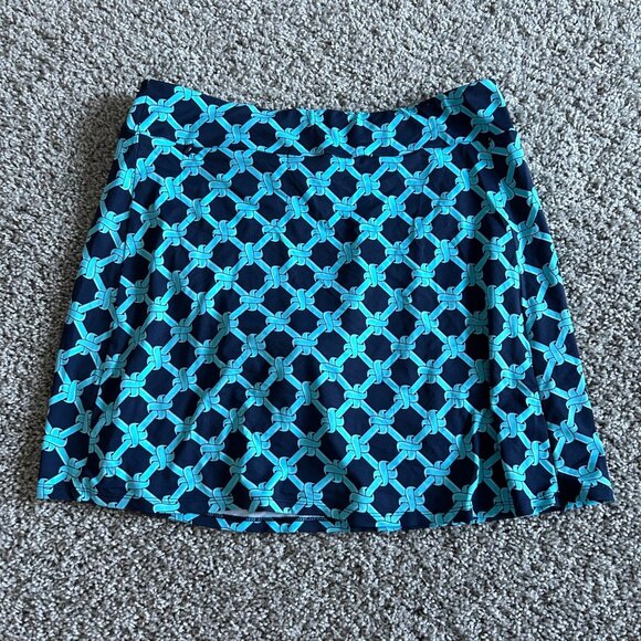 LuLu B Womens Medium Golf Skort UPF 50+ Blue - Picture 2 of 8